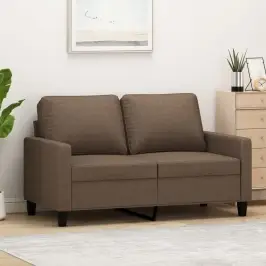 Dvivietė Sofa, Rudos Spalvos, 120cm Audinys