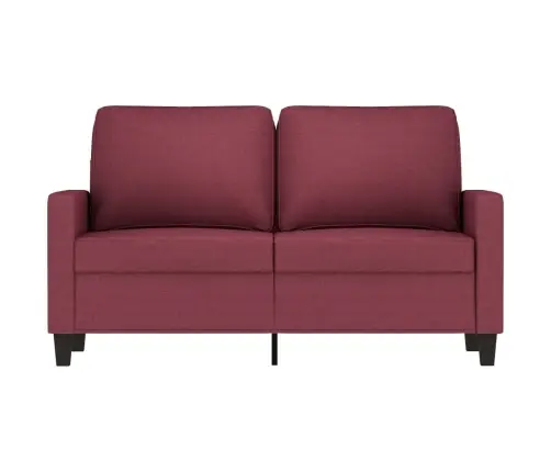 Divvietīgs Dīvāns, Vīnsarkans Audums, 120 Cm Vidaxl