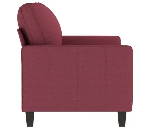 Divvietīgs Dīvāns, Vīnsarkans Audums, 120 Cm Vidaxl