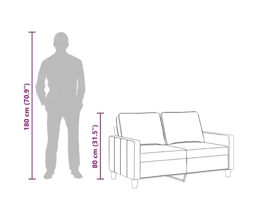 Divvietīgs Dīvāns, Vīnsarkans Audums, 120 Cm Vidaxl