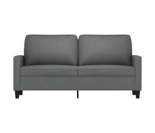 Divvietīgs Dīvāns, Tumši Pelēks Audums, 140 Cm Vidaxl