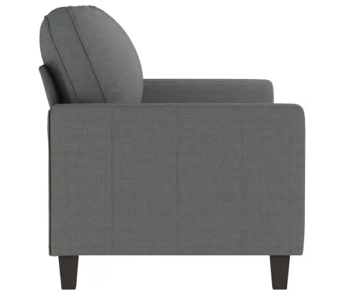 Divvietīgs Dīvāns, Tumši Pelēks Audums, 140 Cm Vidaxl