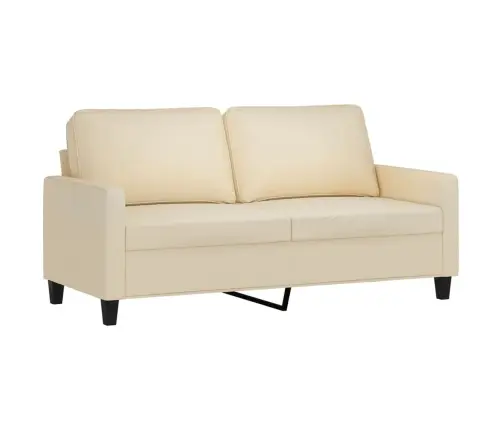Divvietīgs Dīvāns, Krēmkrāsas Audums, 140 Cm Vidaxl
