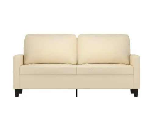 Divvietīgs Dīvāns, Krēmkrāsas Audums, 140 Cm Vidaxl