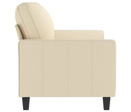 Divvietīgs Dīvāns, Krēmkrāsas Audums, 140 Cm Vidaxl