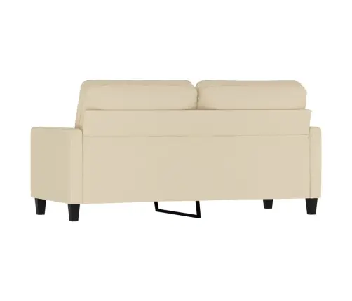 Divvietīgs Dīvāns, Krēmkrāsas Audums, 140 Cm Vidaxl