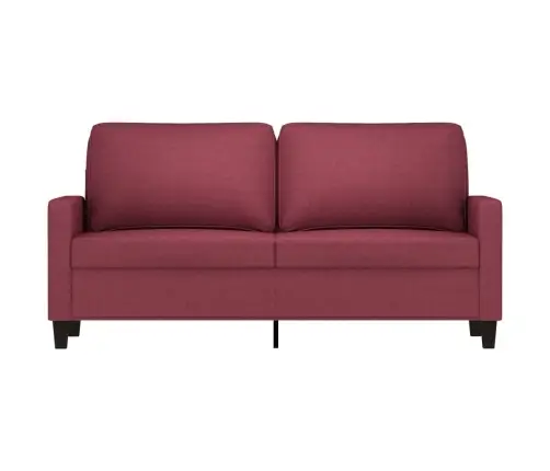 Divvietīgs Dīvāns, Vīnsarkans Audums, 140 Cm Vidaxl Divvietīgs Dīvāns, Vīnsarkans Audums, 140 Cm Vidaxl