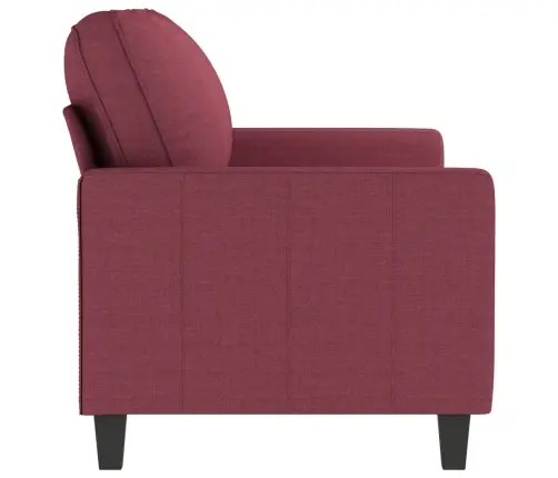 Divvietīgs Dīvāns, Vīnsarkans Audums, 140 Cm Vidaxl Divvietīgs Dīvāns, Vīnsarkans Audums, 140 Cm Vidaxl