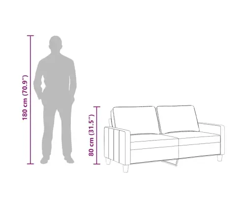 Dvivietė Sofa, Raudonojo Vyno Spalvos, 140cm Audinys