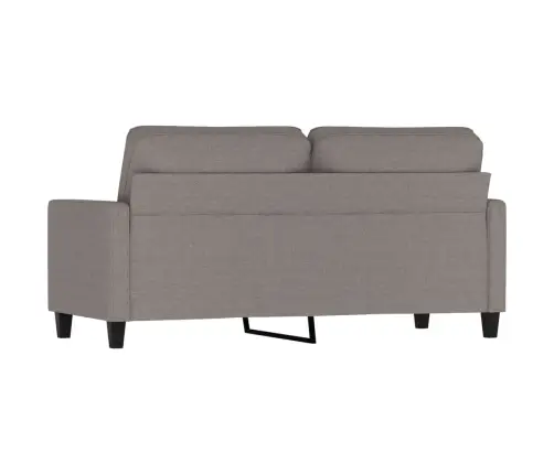 Divvietīgs Dīvāns, Pelēkbrūns Audums, 140 Cm Vidaxl