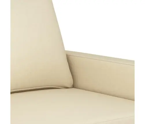 Trīsvietīgs Dīvāns, Krēmkrāsas Audums, 180 Cm Vidaxl