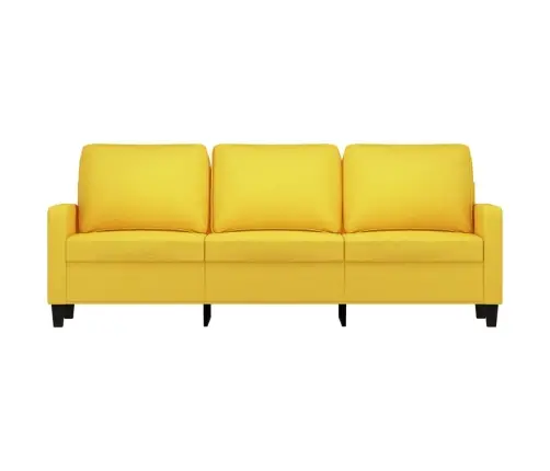 Kolmekohaline Diivan, Helekollane 180 Cm Kangas