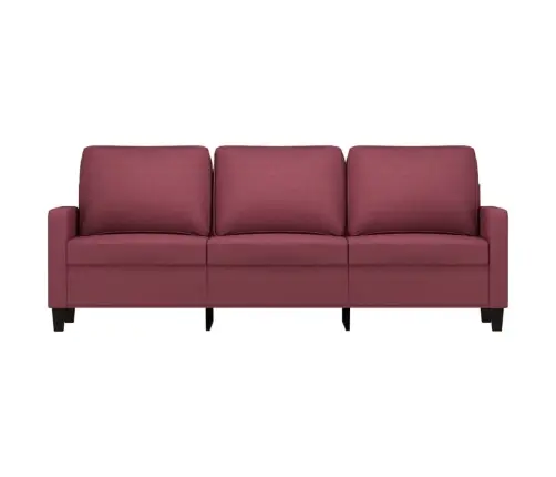 3-Kohaline Diivan, Veinipunane, 180 cm Kangas