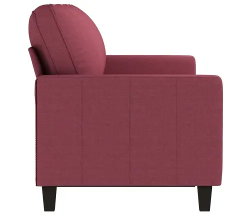 3-Kohaline Diivan, Veinipunane, 180 cm Kangas