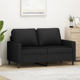 Divvietīgs Dīvāns, Melns, 120 Cm, Samts Vidaxl