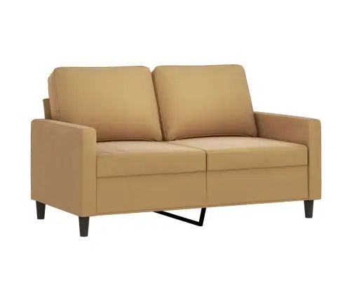 Dvivietė Sofa, Rudos Spalvos, 120cm Aksomas
