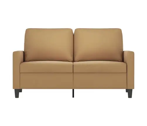 Dvivietė Sofa, Rudos Spalvos, 120cm Aksomas