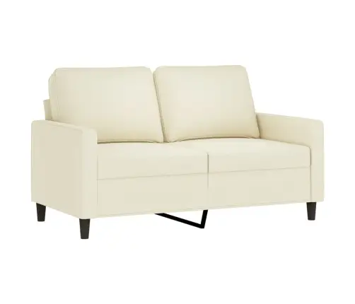 Dvivietė Sofa, Kreminės Spalvos, 120cm Aksomas