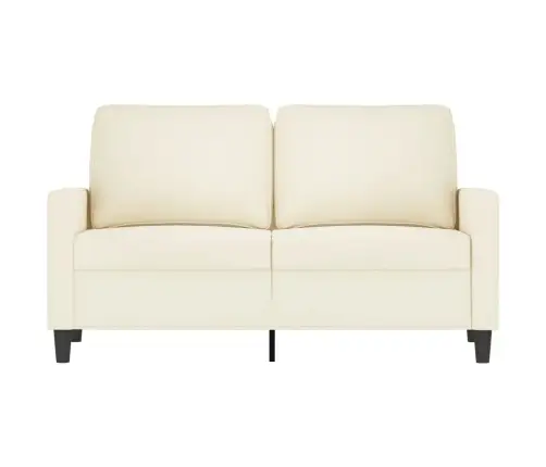 Dvivietė Sofa, Kreminės Spalvos, 120cm Aksomas