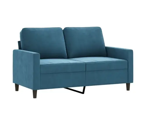 Divvietīgs Dīvāns, Zils, 120 Cm, Samts Vidaxl