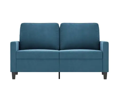 Divvietīgs Dīvāns, Zils, 120 Cm, Samts Vidaxl