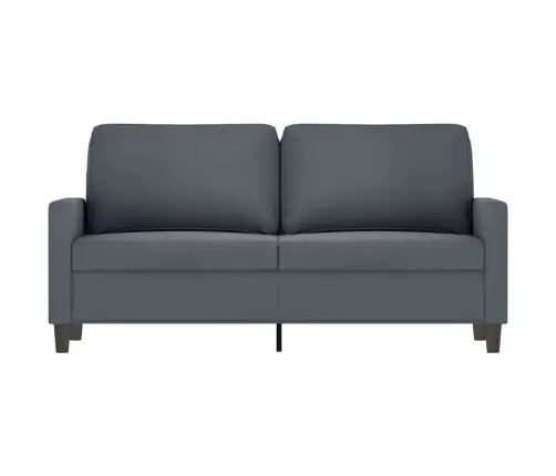 Divvietīgs Dīvāns, Tumši Pelēks, 140 Cm, Samts Vidaxl