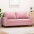 Dvivietė Sofa, Rožinės Spalvos, 140cm Aksomas