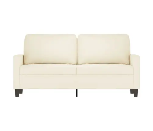 Divvietīgs Dīvāns, Krēmkrāsas, 140 Cm, Samts Vidaxl