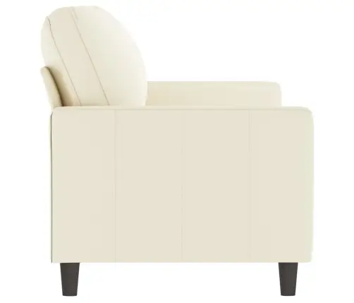 Divvietīgs Dīvāns, Krēmkrāsas, 140 Cm, Samts Vidaxl