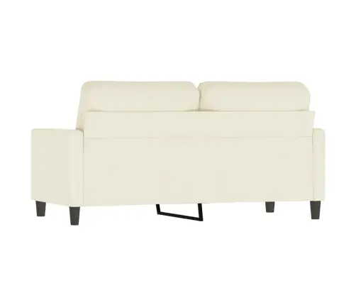Divvietīgs Dīvāns, Krēmkrāsas, 140 Cm, Samts Vidaxl
