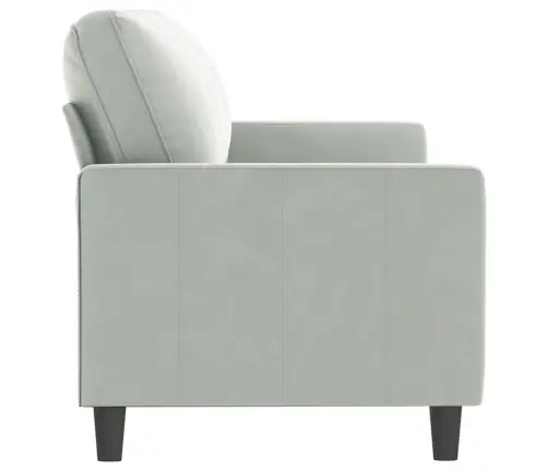 Trīsvietīgs Dīvāns, Gaiši Pelēks, 180 Cm, Samts Vidaxl