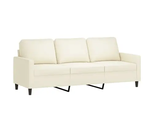 3-Kohaline Diivan, Kreemjas, 180 cm Samet