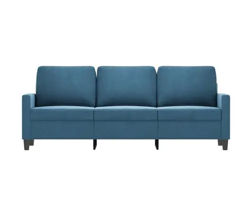 Trīsvietīgs Dīvāns, Zils, 180 Cm, Samts Vidaxl