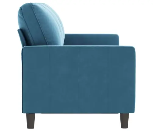 Trīsvietīgs Dīvāns, Zils, 180 Cm, Samts Vidaxl