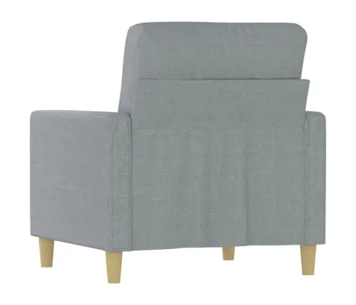 Krėslas, Šviesiai Pilkos Spalvos, 60cm Audinys