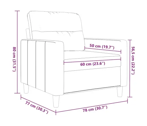 Atpūtas Krēsls, 60 Cm, Vīnsarkans Audums Vidaxl