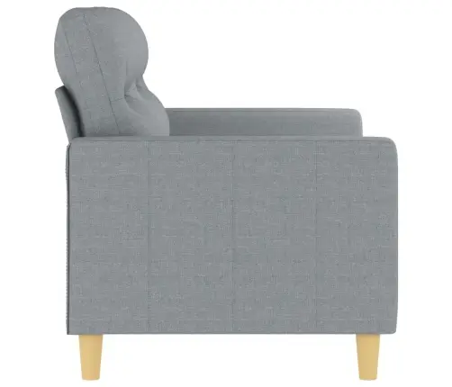 Divvietīgs Dīvāns, Gaiši Pelēks, 120 Cm, Audums Vidaxl