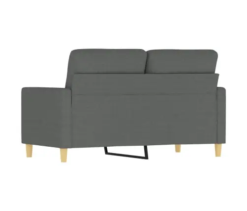Divvietīgs Dīvāns, Tumši Pelēks Audums, 120 Cm Vidaxl