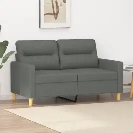 Divvietīgs Dīvāns, Tumši Pelēks Audums, 120 Cm Vidaxl