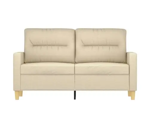 Divvietīgs Dīvāns, Krēmkrāsas Audums, 120 Cm Vidaxl