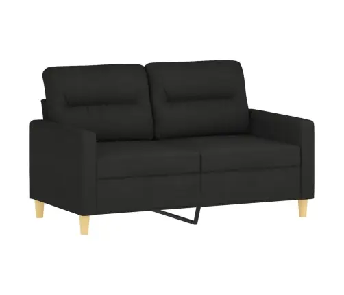 Divvietīgs Dīvāns, Melns Audums, 120 Cm Vidaxl