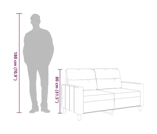 2-Kohaline Diivan, Veinipunane, 120 cm Kangas