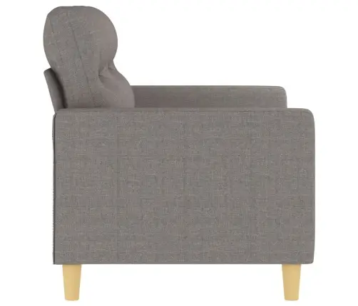 Divvietīgs Dīvāns, Pelēkbrūns Audums, 120 Cm Vidaxl