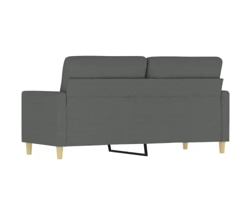 Dvivietė Sofa, Tamsiai Pilkos Spalvos, 140cm Audinys
