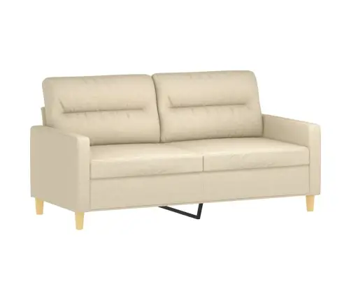 Dvivietė Sofa, Kreminės Spalvos, 140cm Audinys