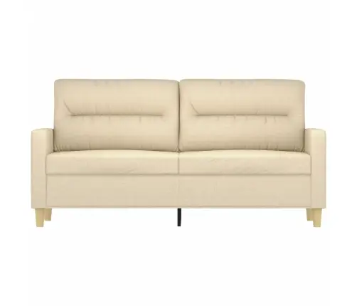Dvivietė Sofa, Kreminės Spalvos, 140cm Audinys