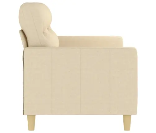 Dvivietė Sofa, Kreminės Spalvos, 140cm Audinys