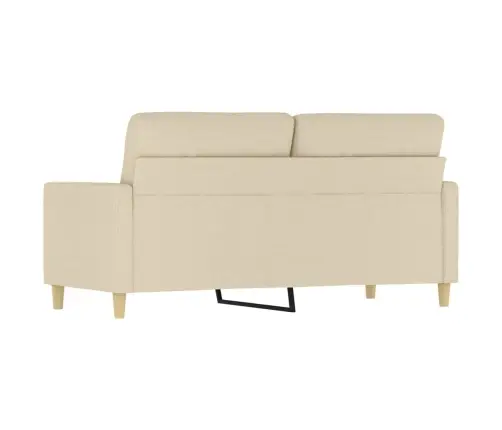 Dvivietė Sofa, Kreminės Spalvos, 140cm Audinys