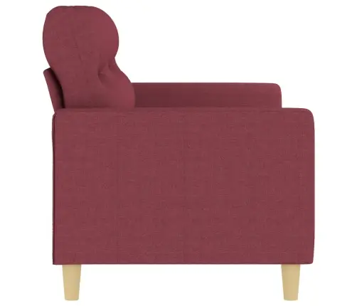 Divvietīgs Dīvāns, Vīnsarkans Audums, 140 Cm Vidaxl
