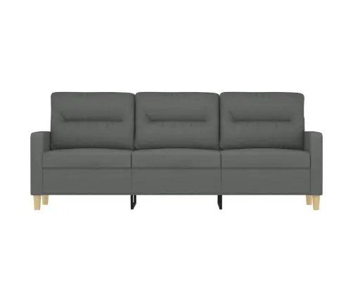 Trivietė Sofa, Tamsiai Pilkos Spalvos, 180cm Audinys